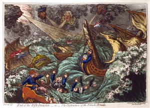 Slut på den irske invasion - eller - ødelæggelsen af den franske armada