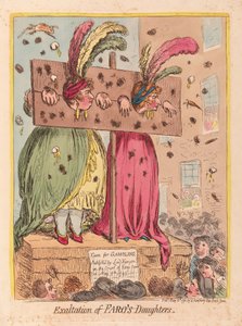 Exaltation of Faros Daughters, pub. 1796 (håndfarvet gravering)