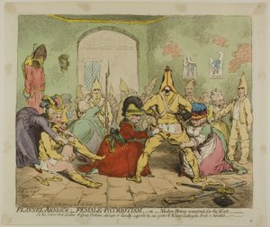 Flanell Panser; Kvindelig patriotisme af James Gillray