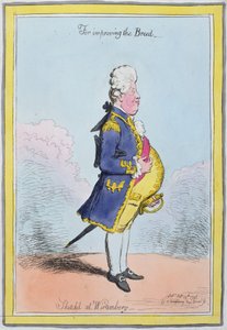 For at forbedre racen, skitseret i Wirtemberg, udgivet af Hannah Humphrey i 1796 (håndfarvet radering)