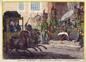 SAKSAN KILPAILU – TAI PIENEN LUUN VAIHE. 1803 (kaiverrus) af James Gillray
