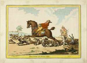 Hunde i fuldt skrig af James Gillray