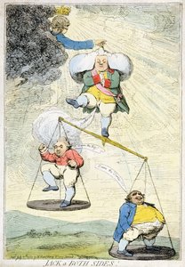 Jack a Both Sides, udgivet af William Humphrey i 1783 (håndfarvet radering)