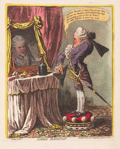 Lordly Elevation, pub. 1802 (håndfarvet gravering)