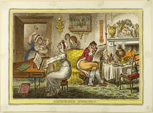 Ægteskabelig-harmonik af James Gillray