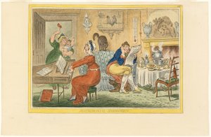 Ægteskabelig harmoni (Recto) af James Gillray