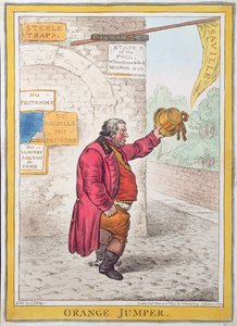 Orange Jumper, udgivet af Hannah Humphrey i 1809 (håndfarvet radering)