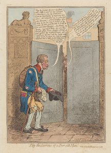 Pity the Sorrows of a Poor Old Man, pub. 1796 (håndfarvet gravering)