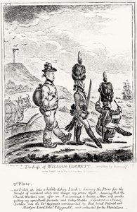 Plade 2, fra The Life of William Cobbett, skrevet af ham selv, pub. af H. Humphrey, 1809 af James Gillray
