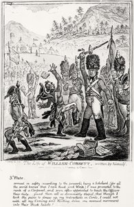 Plade 3, fra The Life of William Cobbett, skrevet af ham selv, pub. af H. Humphrey, 1809 af James Gillray