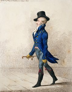 Portrait of a Man, udgivet af Hannah Humphrey i 1803 (håndfarvet radering) af James Gillray