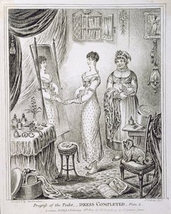 Progress of the Toilet, or Dress Completed, udgivet af Hannah Humphrey i 1810