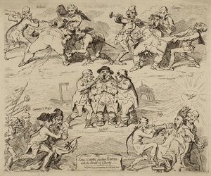 Sans-Culottes, Feeding Europe with the Bread of Liberty, udgivet 12. januar af James Gillray