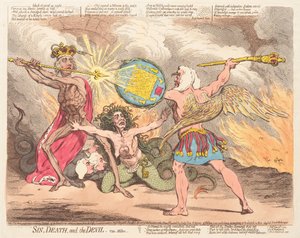 Synd, Død og Djævelen, se Milton af James Gillray