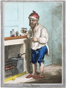 Taking Physick, udgivet af Hannah Humphrey i 1800 (håndkoloreret radering)
