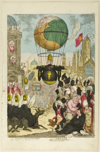 Tentand via est qua me quoque possim tollere humo af James Gillray