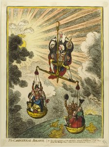 Den kabinetsmæssige balance af James Gillray