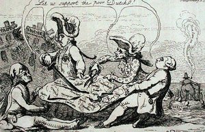 De hollandske afdelinger, udgivet af S.W. Fores i 1787 (ætsning) af James Gillray