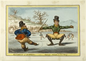 Skøjteløbets elementer: Indstilling er alt af James Gillray
