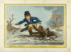 Skøjteløbets elementer: Få mest muligt ud af en forbipasserende ven af James Gillray