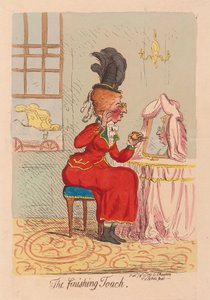 Finishing Touch, pub. 1791 (håndfarvet gravering)