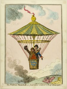 Den nationale faldskærm af James Gillray