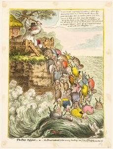 Grisene besatte af James Gillray