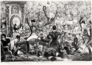 The Union Club, 1801 (farvegravering) af James Gillray