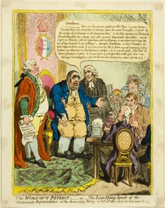 Den nedslidte patriot af James Gillray