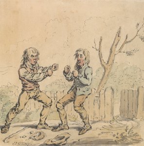 To Mænd ved Fisticuffs af James Gillray