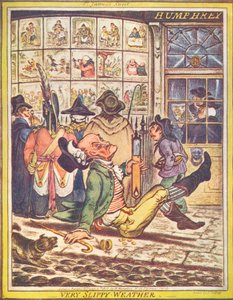 Meget glat vejr, 1808 af James Gillray