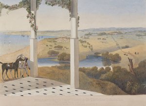 Holland Estate, St. Thomas i øst, Udsigt fra Air Change House af James Hakewill