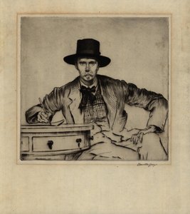 Portræt af gravøren J. Hamilton Hay, 1915 (tørpunktsætsning)