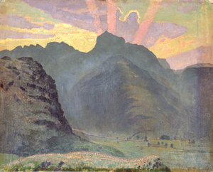 Solopgang i Lake District, 1915