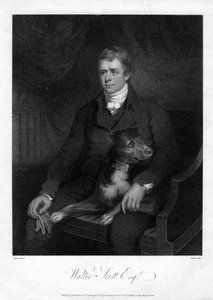 Sir Walter Scott, 1. Baronet, produktiv skotsk historisk romanforfatter og digter, 1810