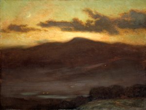 Solnedgang, Mount McIntyre af James Henry Moser
