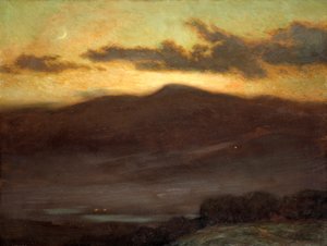 Solnedgang, Mount McIntyre, 1907.