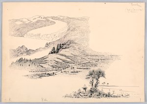 Three Landscapes, Design for Washington Board of Trade Dinner, 13. maj 1908 af James Henry Moser
