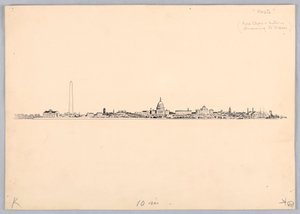 Washington Skyline, Design for Washington Board of Trade Dinner, 13. maj 1908