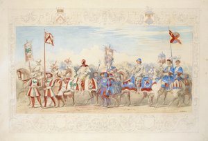 Archibald, jarl af Cassilis, ridder af delfinen, 1839 (blyant, wc, gouache og guldfarve på papir)