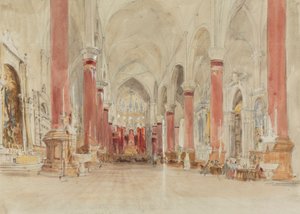 Interiør af kirken San Giovanni e Paolo, Venedig af James Holland
