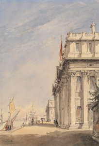 Facaden på Royal Naval College, Greenwich af James Holland