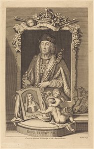 Kong Henrik VII af James Hulett after George Vertue