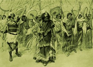 Festligheder til ære for David, af Tissot - Bible