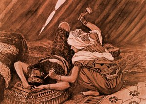 "Jael slog Sisera og dræbte ham" af J James Tissot af James Jacques Joseph (after) Tissot