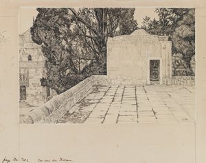 Et hjørne af Haram, illustration fra Vor Herre Jesu Kristi liv (blæk og grafit på pap) af James Jacques Joseph Tissot