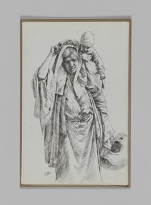 En typisk kvinde fra Jerusalem, illustration fra Vor Herre Jesu Kristi liv af James Jacques Joseph Tissot