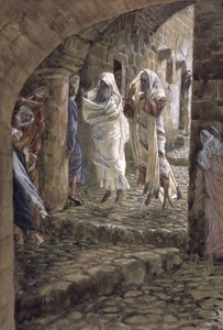 Apparitions of the Dead i Jerusalems gader, illustration til The Life of Christ, ca. 1886-94 (wc & gouache på pap) af James Jacques Joseph Tissot