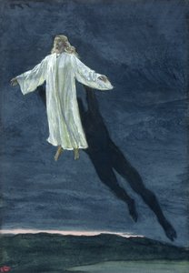 Christ Taken Up into a High Mountain, illustration til The Life of Christ, ca. 1886-94 (wc & gouache på pap) af James Jacques Joseph Tissot