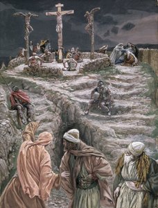 Eloi Eloi Lama Sabacthani, illustration til The Life of Christ, ca. 1884-96 (wc & gouache på pap) af James Jacques Joseph Tissot